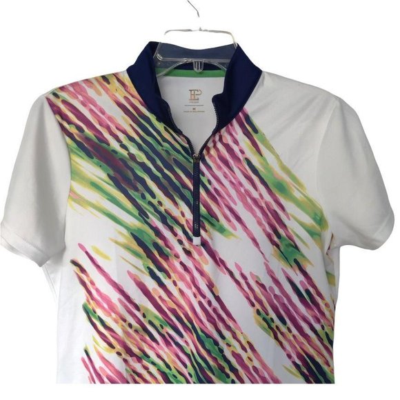 EPNY Placed Diagonal Watercolor Spray Polo - Picture 2 of 7